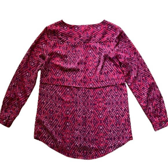 Lilla P Women's Professional Attractive Collarless LS, Blouse, EUC, XS - Picture 5 of 11